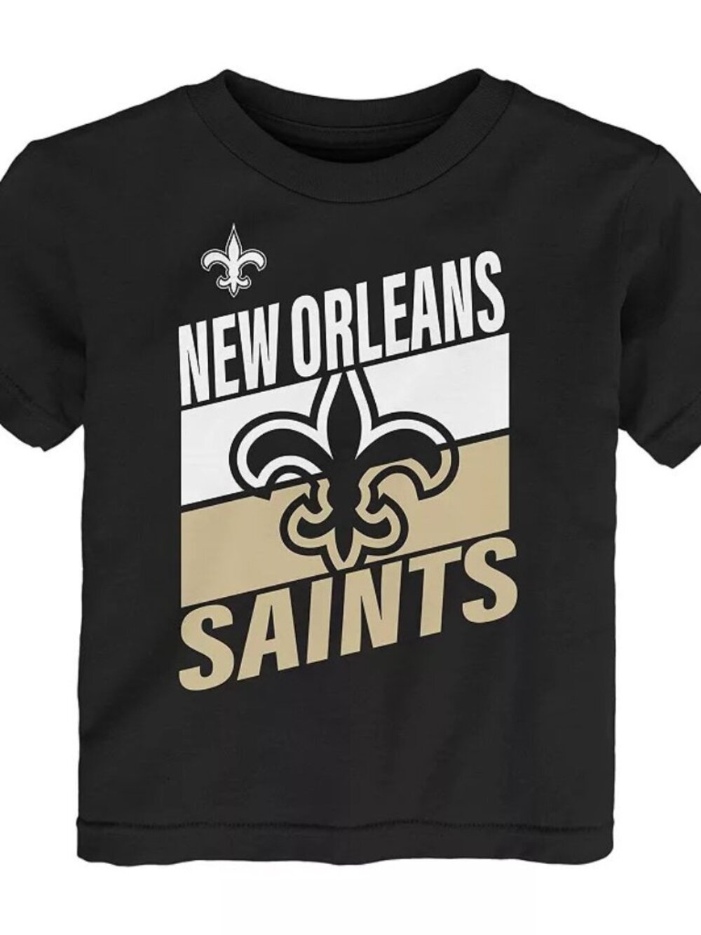 Toddler 2T Outerstuff Black New Orleans Saints Teamwork T-Shirt NFL 50% off